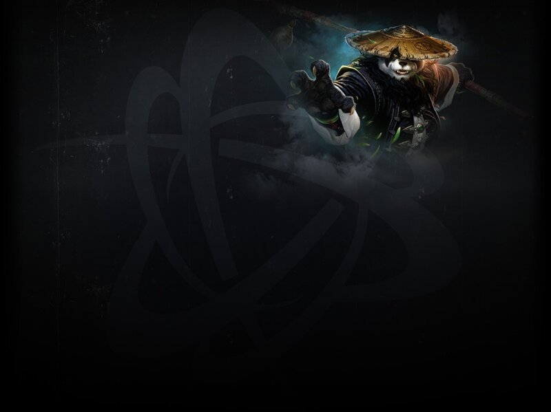 Panda Warrior with Staff — Black