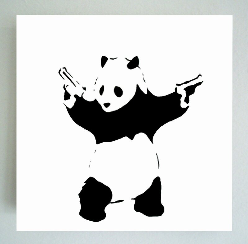 Panda with Guns Art