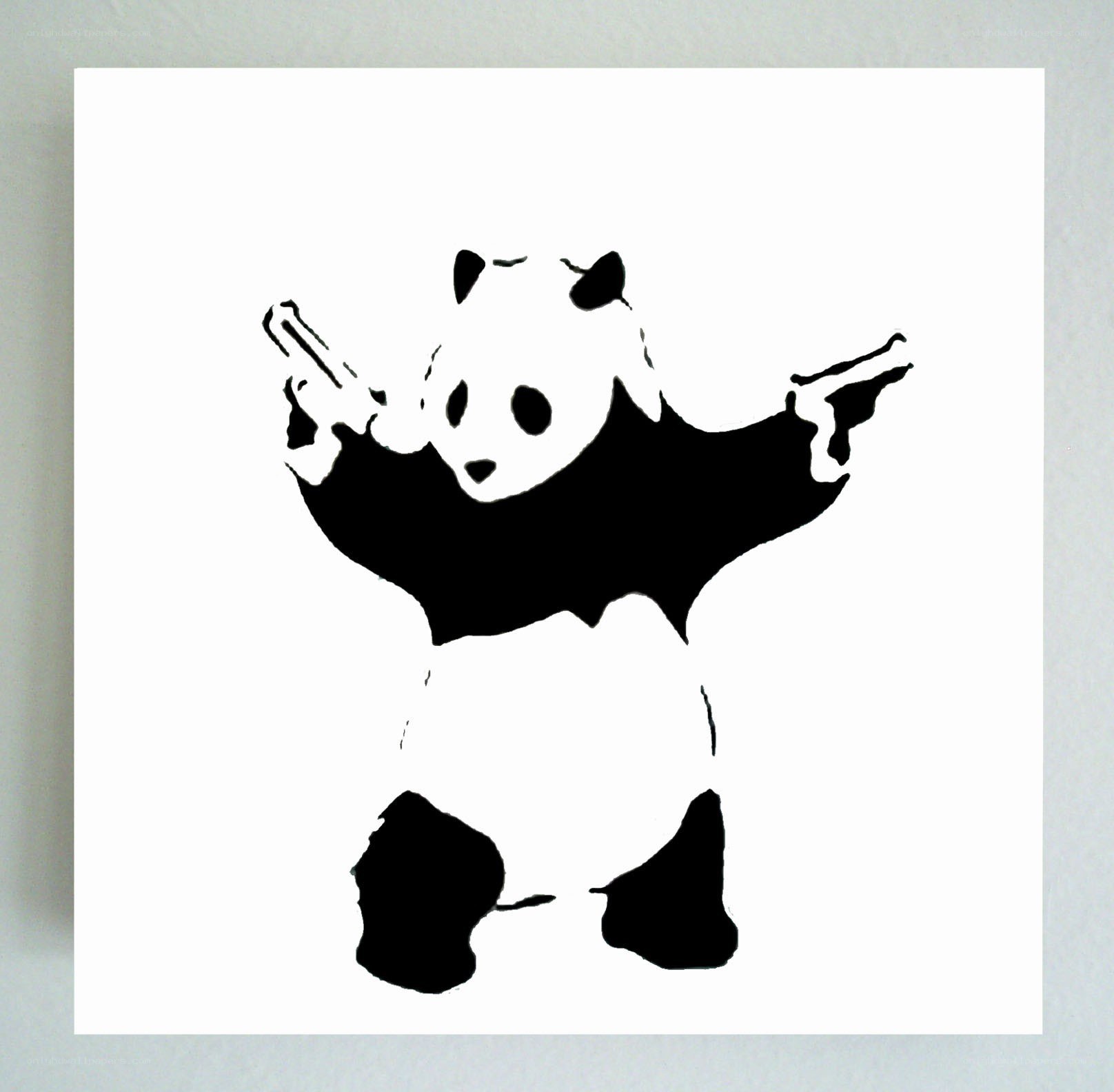 Panda with Guns Art
