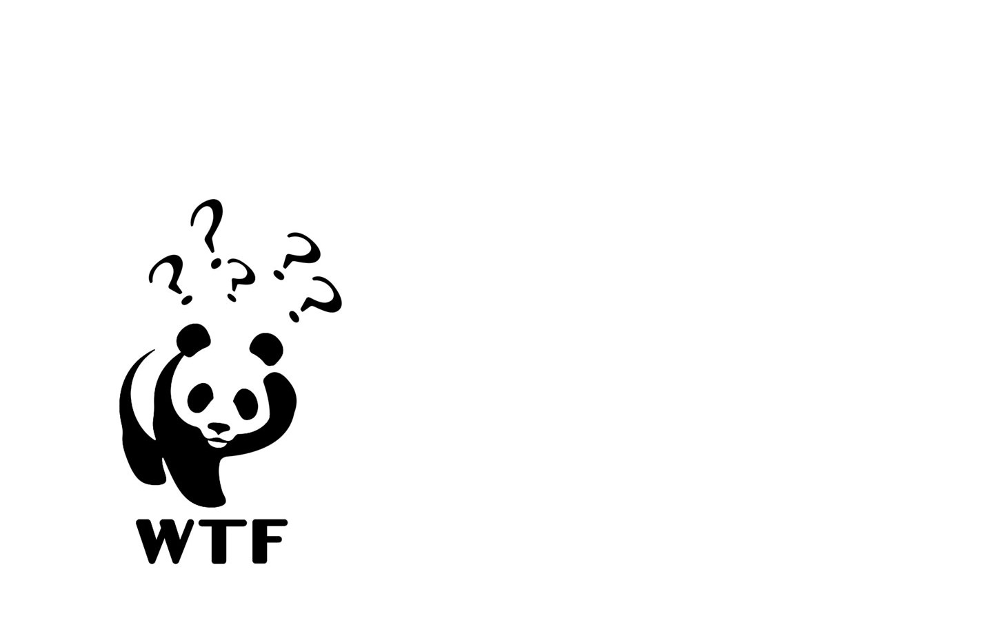 panda with question marks