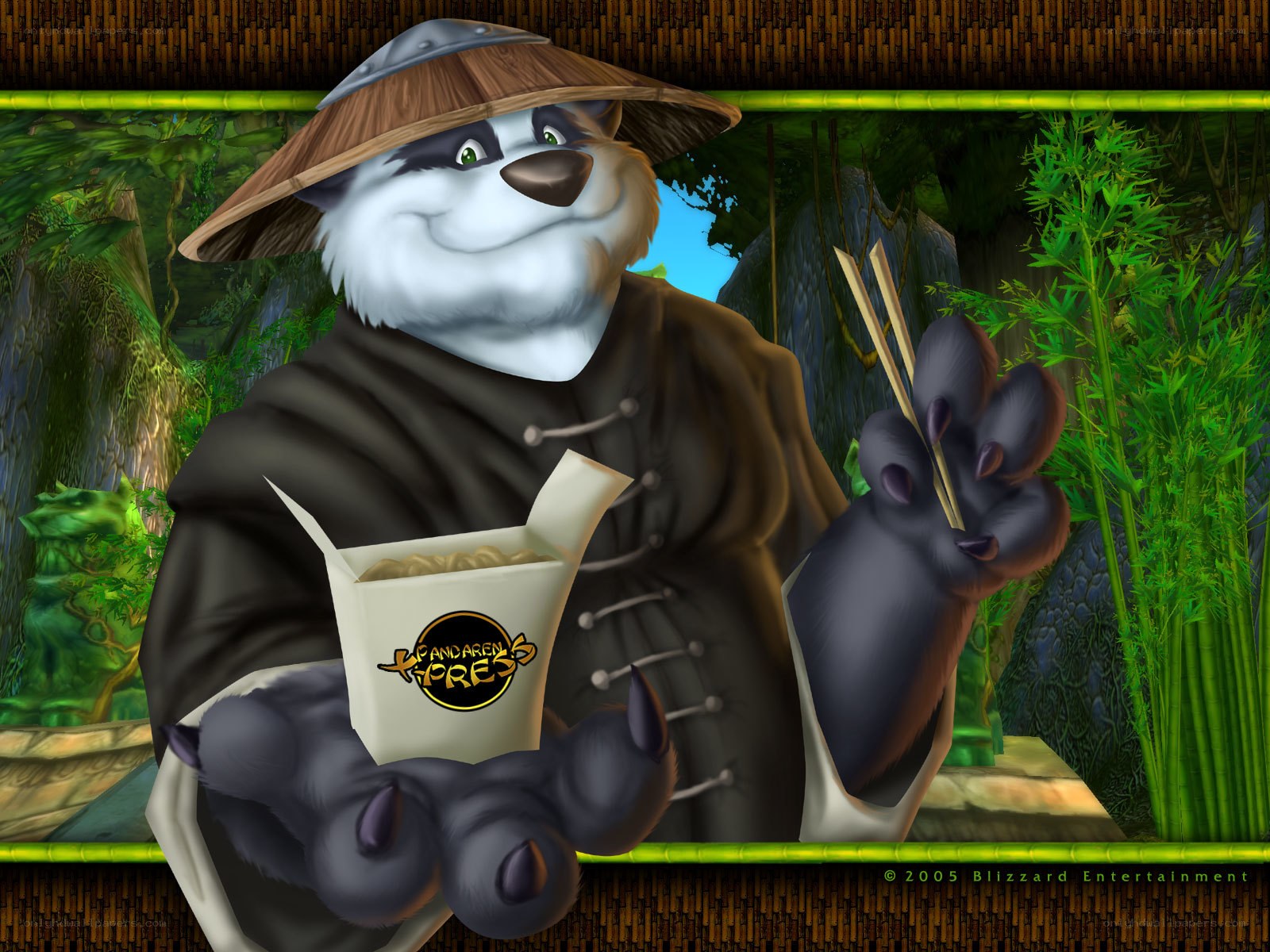 Pandaren chef with noodles