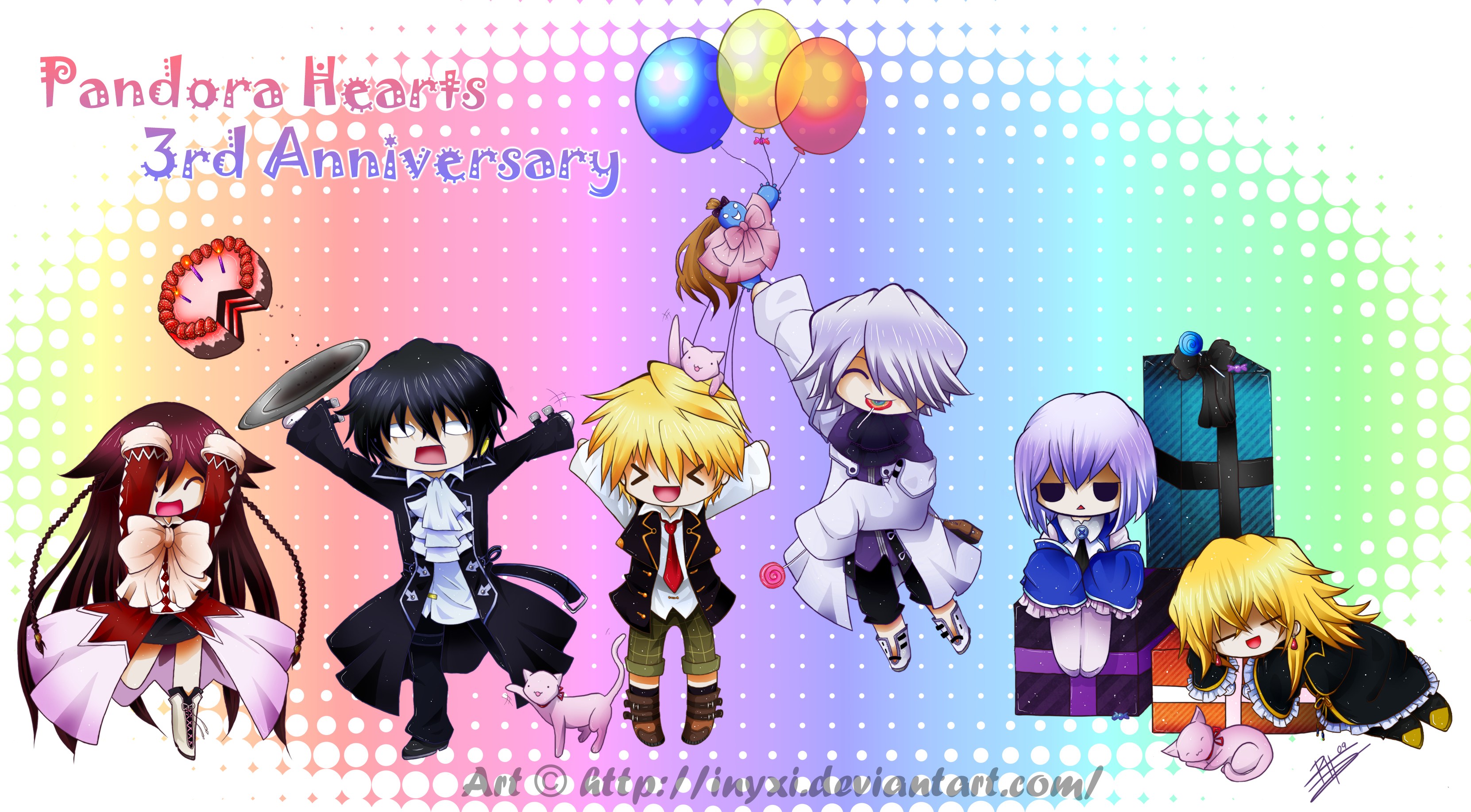 Pandora Hearts 3rd Anniversary Art
