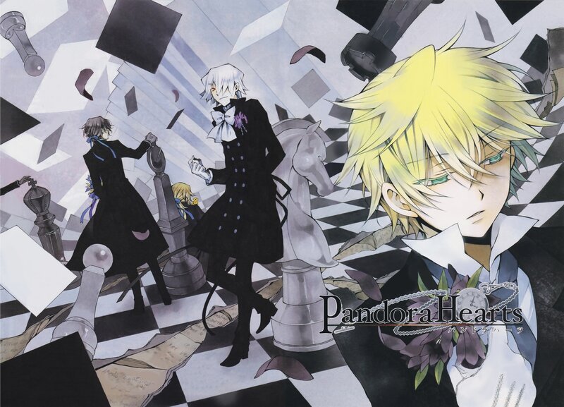 Pandora Hearts characters in chess scene