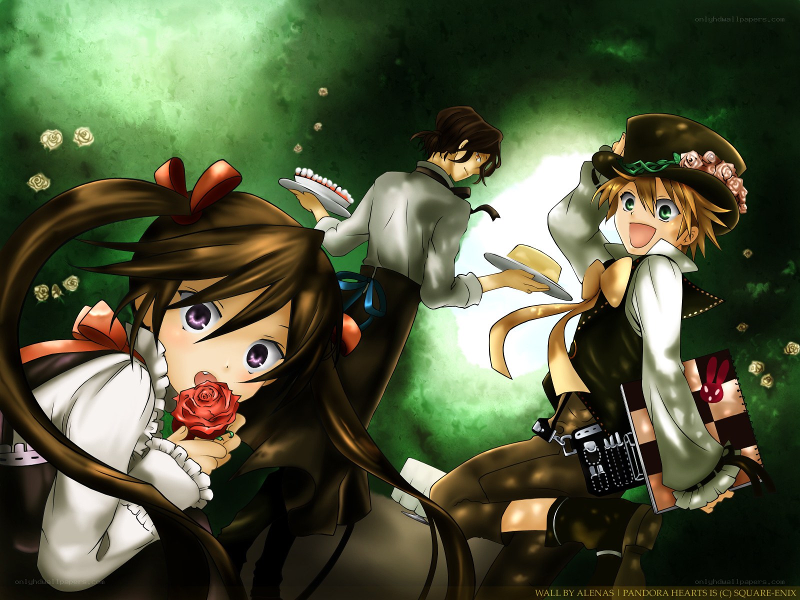 Pandora Hearts characters in garden