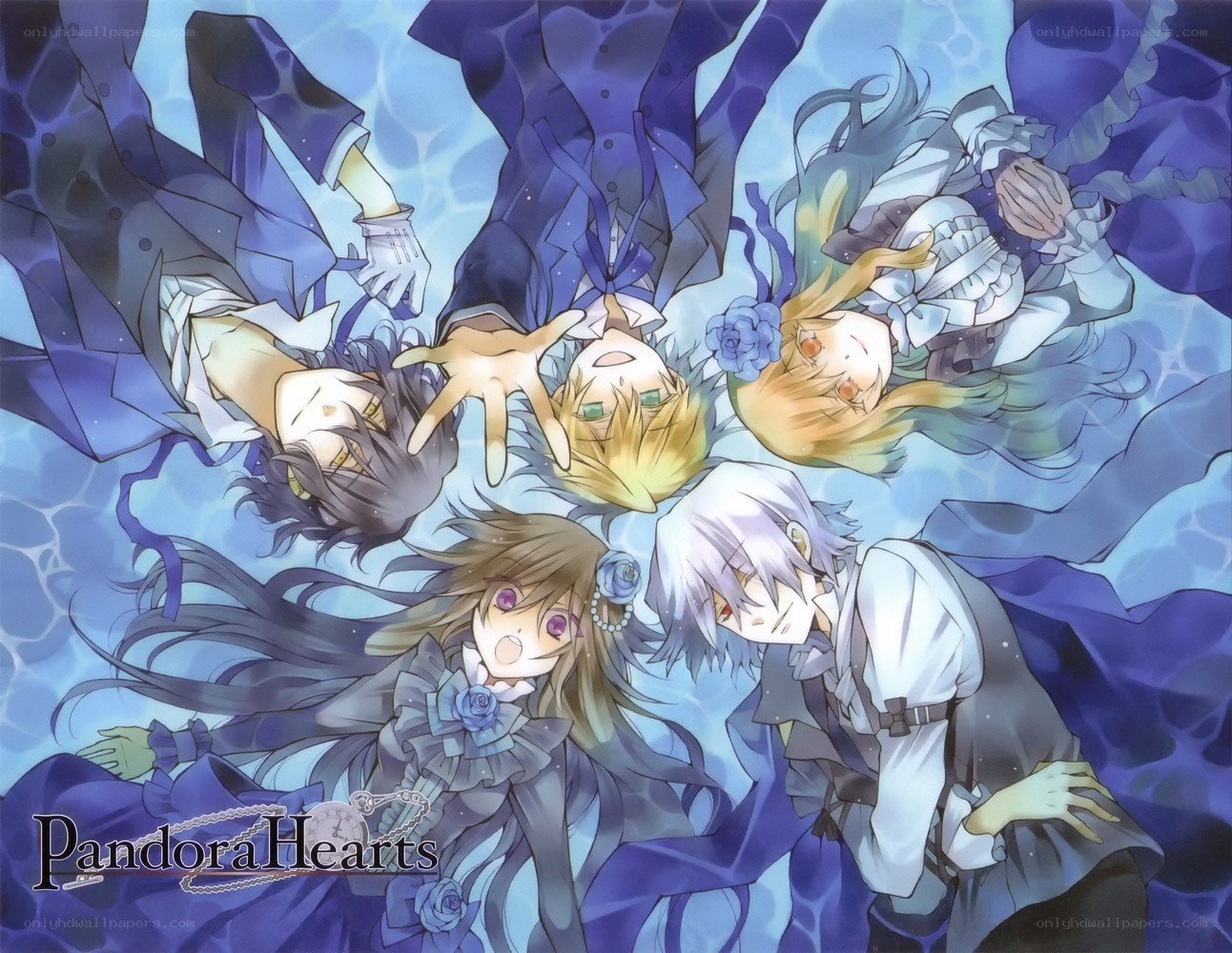 Pandora Hearts characters underwater