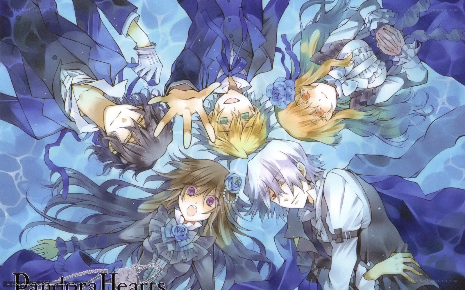 Pandora Hearts characters underwater