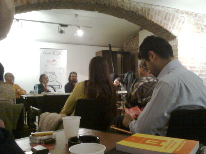 Panel discussion in a room