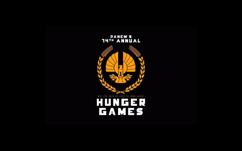 Panem's Hunger Games Logo — Black
