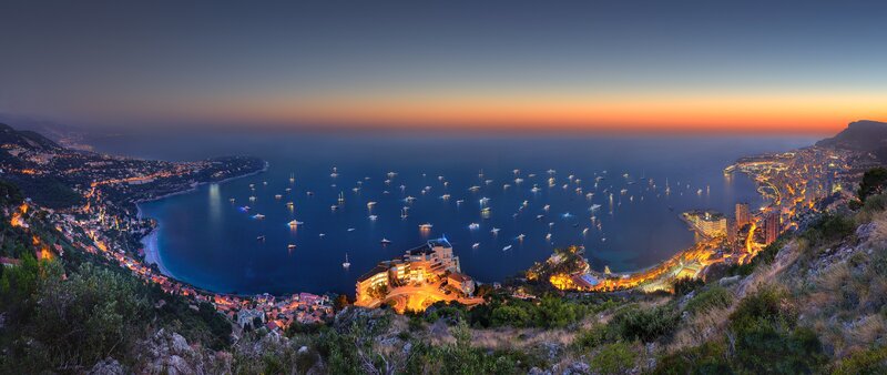 Panoramic Bay at Dusk