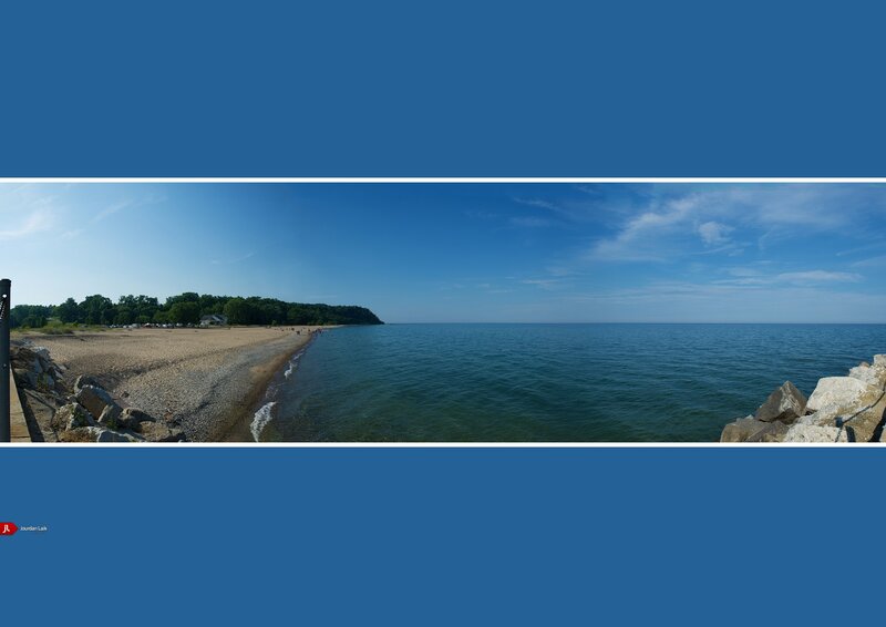 Panoramic beach view