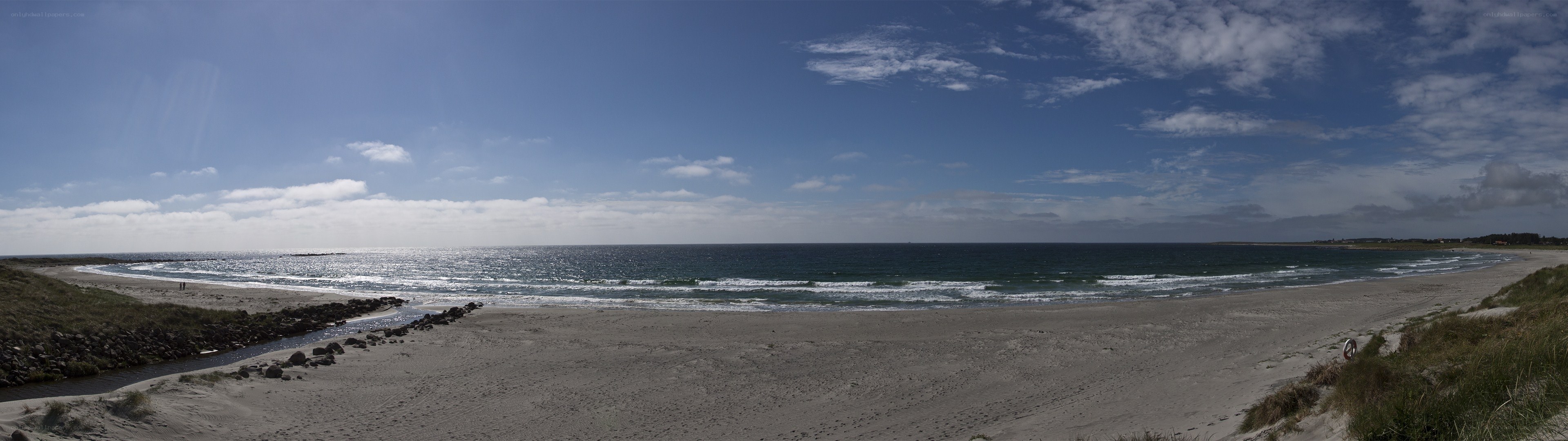 Panoramic beach view