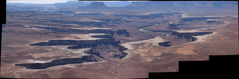 Panoramic canyon landscape