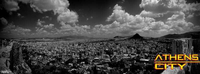 Panoramic City View — Black
