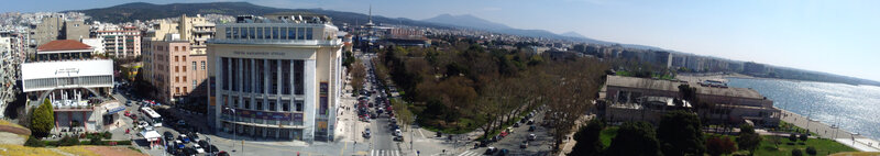 Panoramic City View — Blue, Calm