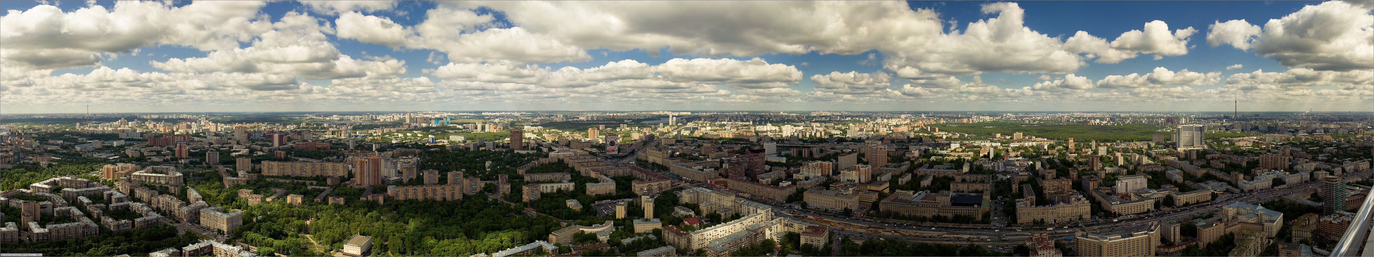 panoramic city view from high vantage