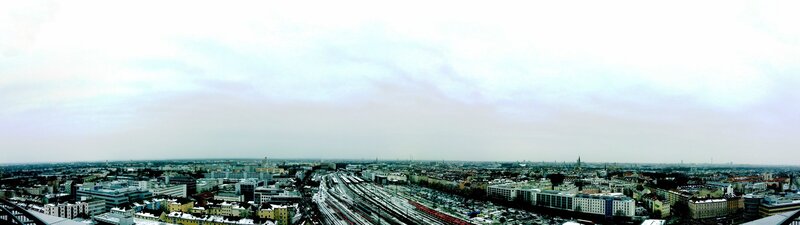 Panoramic City View — Gray
