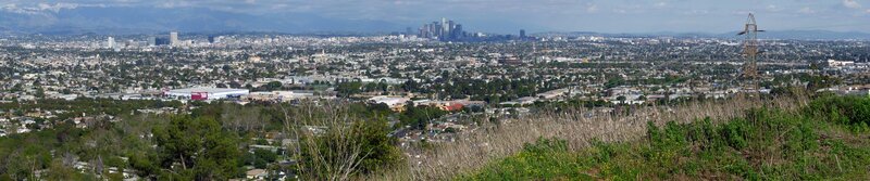 Panoramic City View — Green, Expansive