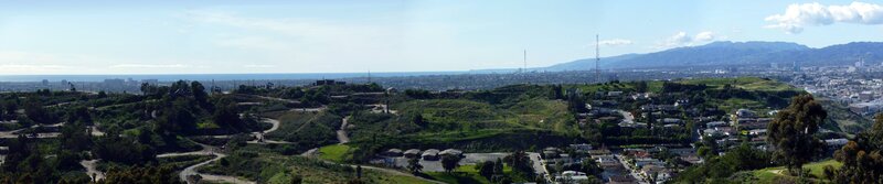 Panoramic City View — Green, Serene, Afternoon, Photograph