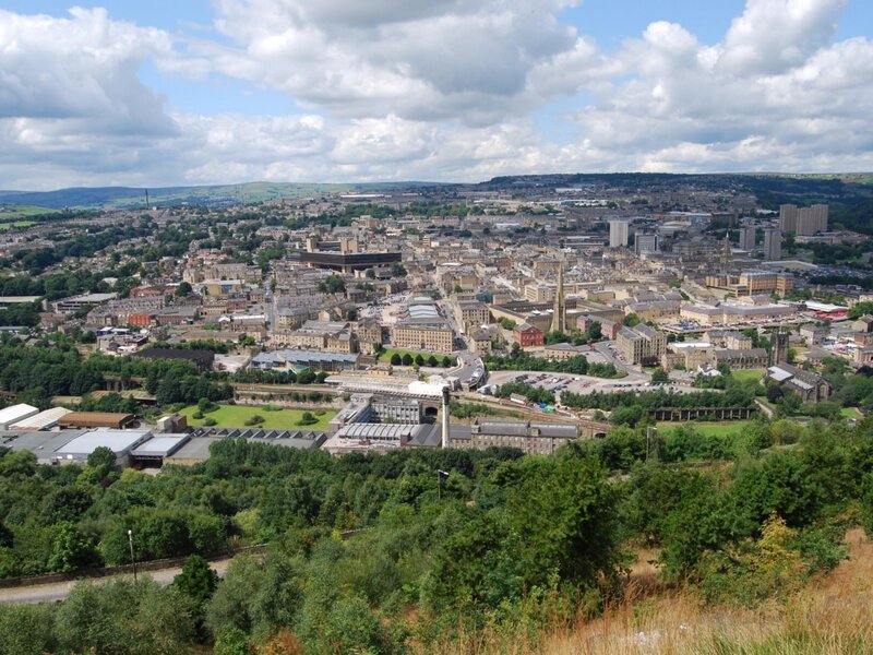 Panoramic City View — Green