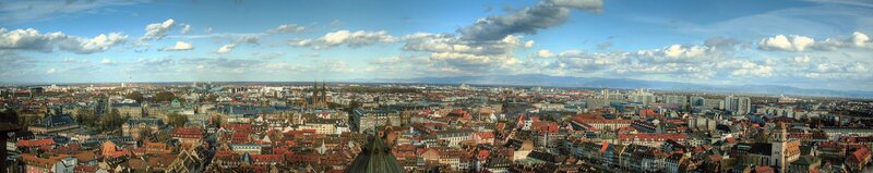 panoramic city view of nuremberg
