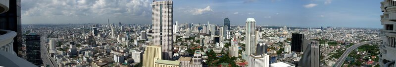 Panoramic cityscape of Bangkok