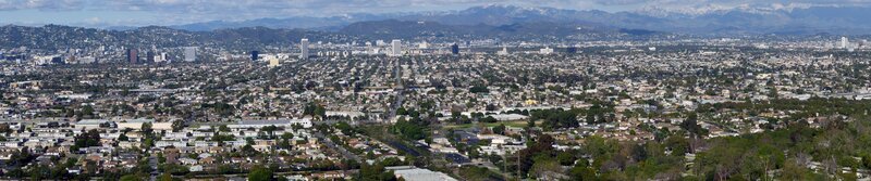 Panoramic Cityscape View — Green