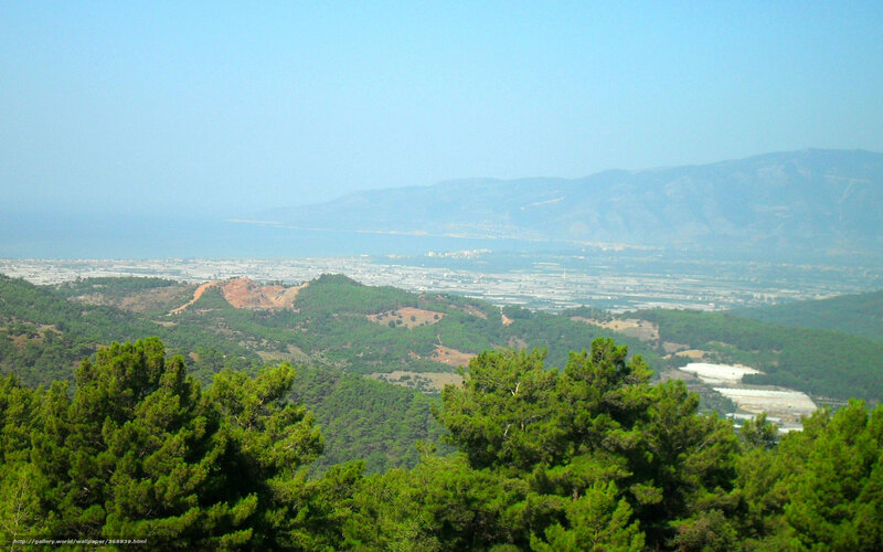 Panoramic coastal landscape view