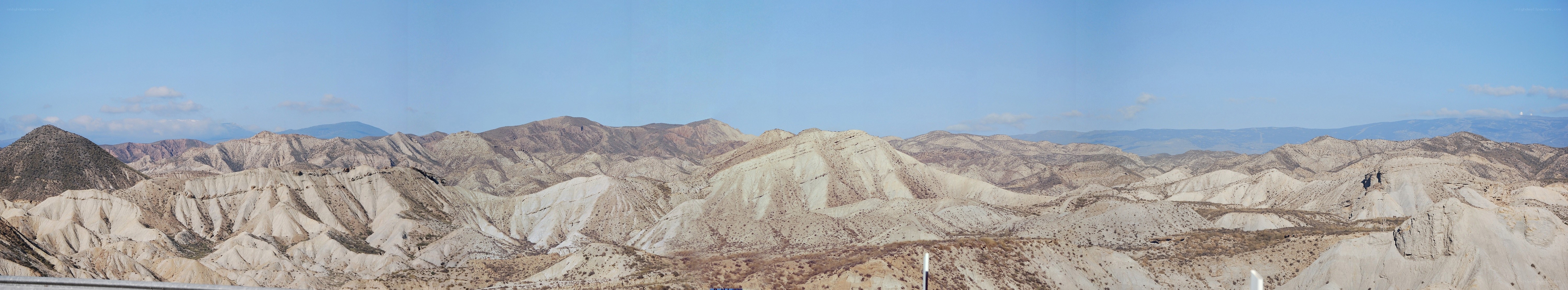 Panoramic desert mountain landscape