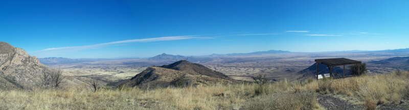Panoramic Desert Vista — Blue