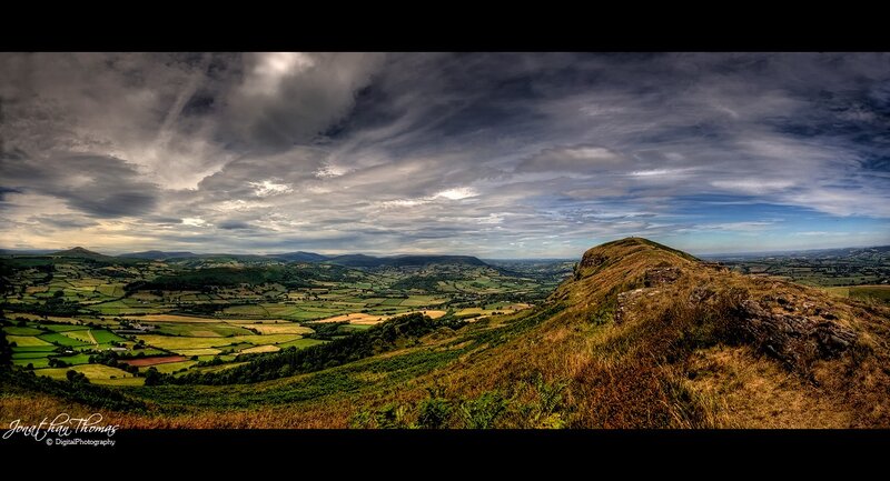 Panoramic landscape view