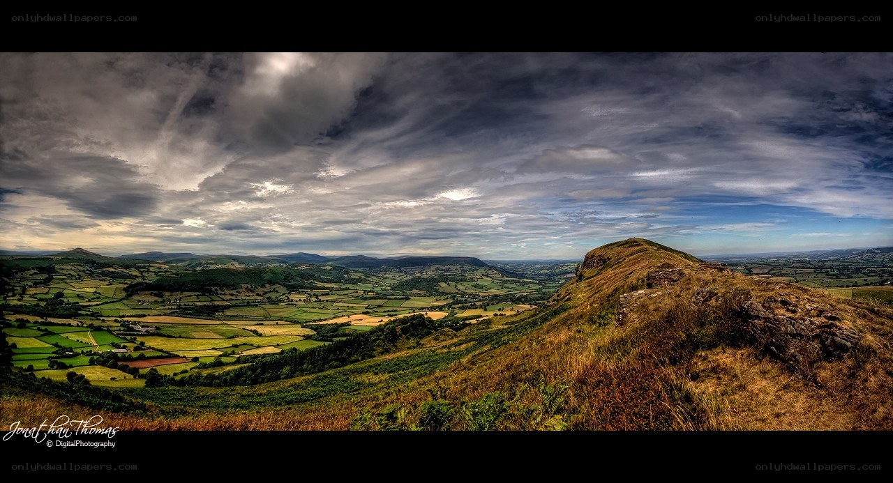 Panoramic landscape view