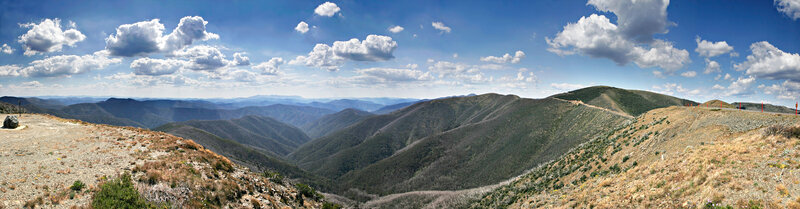 Panoramic mountain landscape