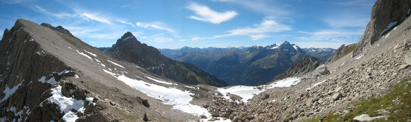 Panoramic mountain landscape