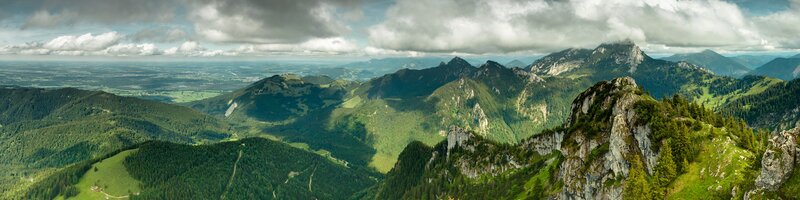 Panoramic mountain landscape