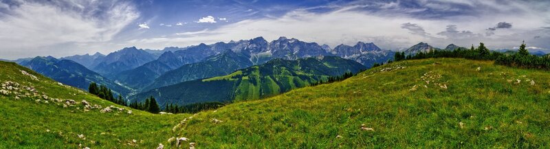 Panoramic mountain landscape