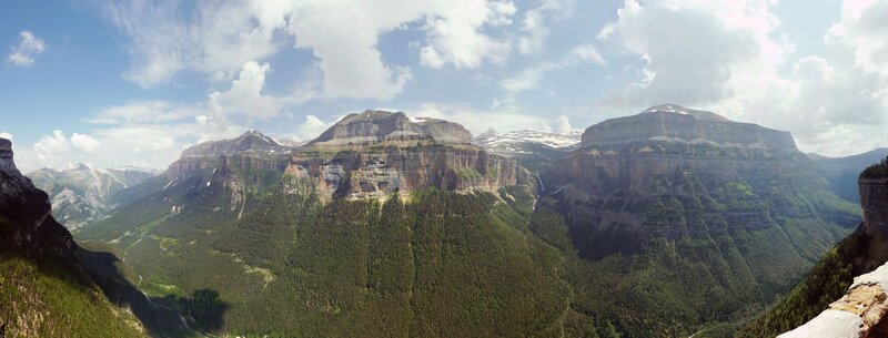 Panoramic mountain landscape