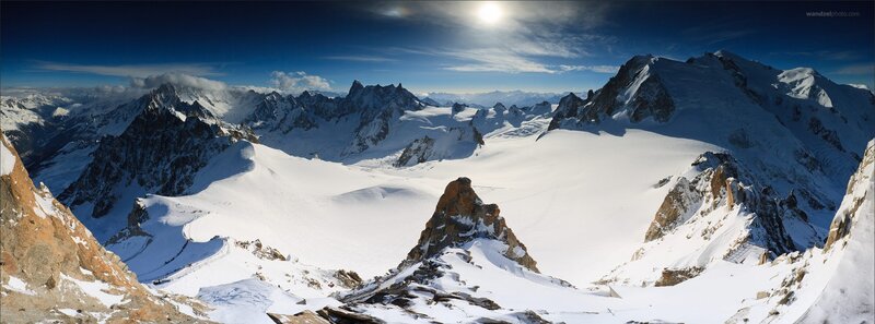 Panoramic mountain landscape