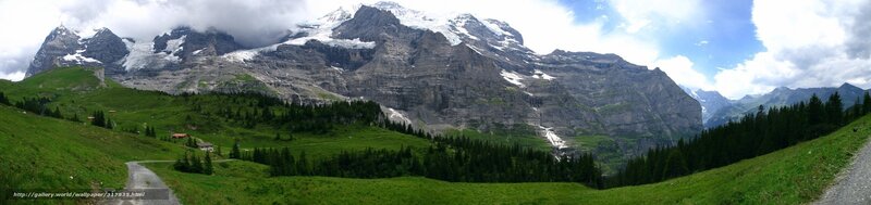 Panoramic mountain landscape
