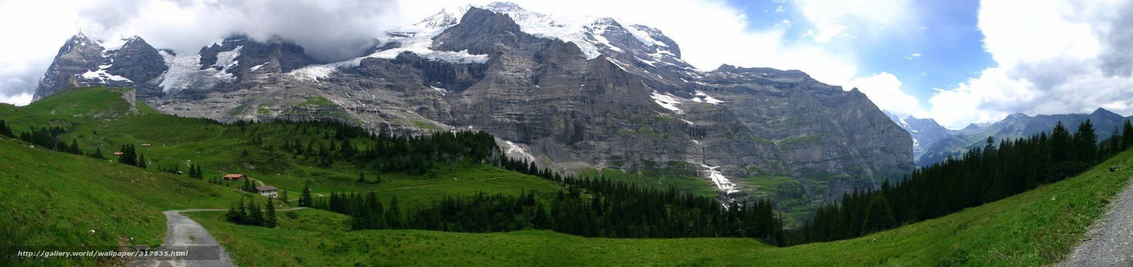 Panoramic mountain landscape