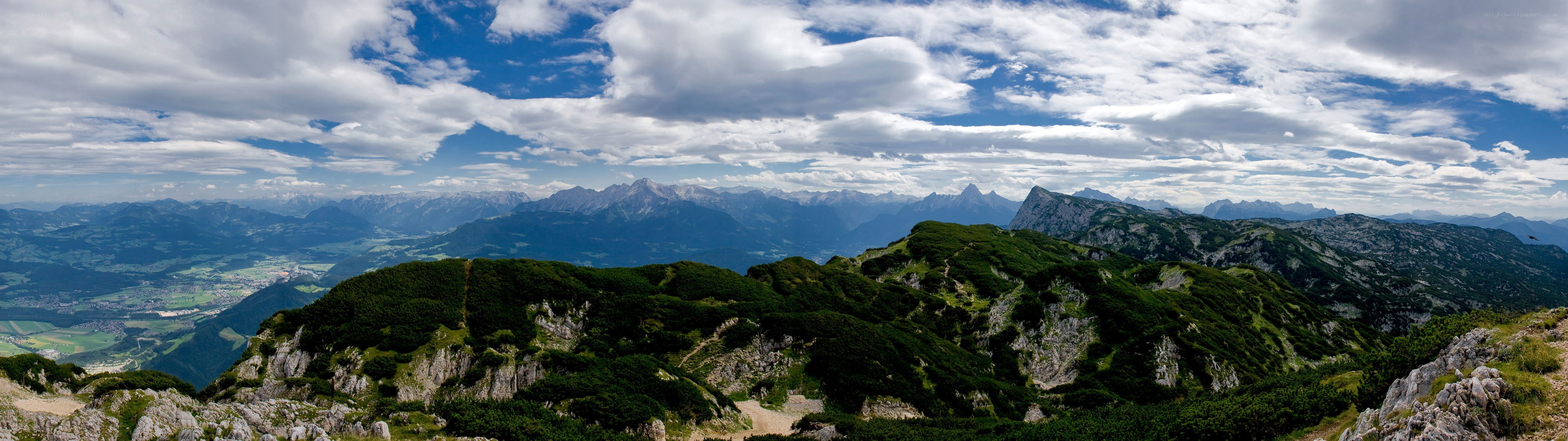Panoramic mountain landscape