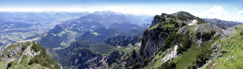Panoramic mountain landscape