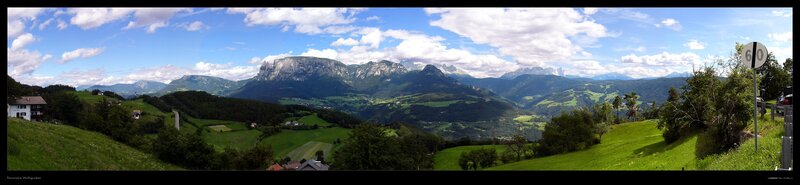 Panoramic mountain landscape