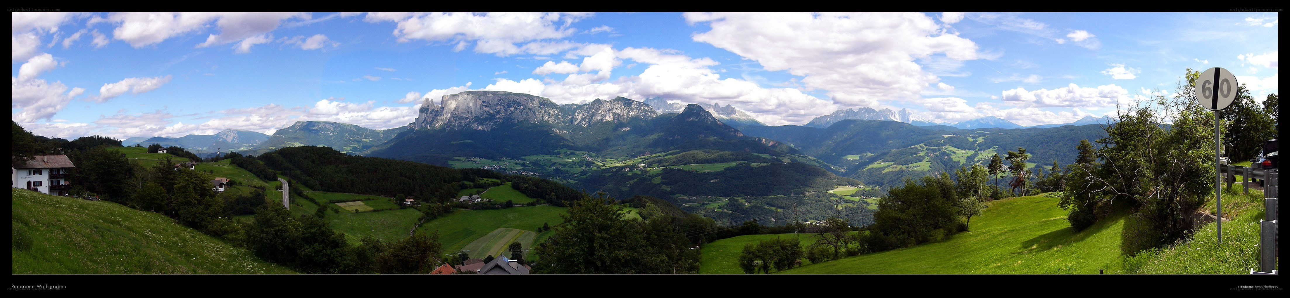 Panoramic mountain landscape