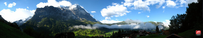 Panoramic mountain landscape