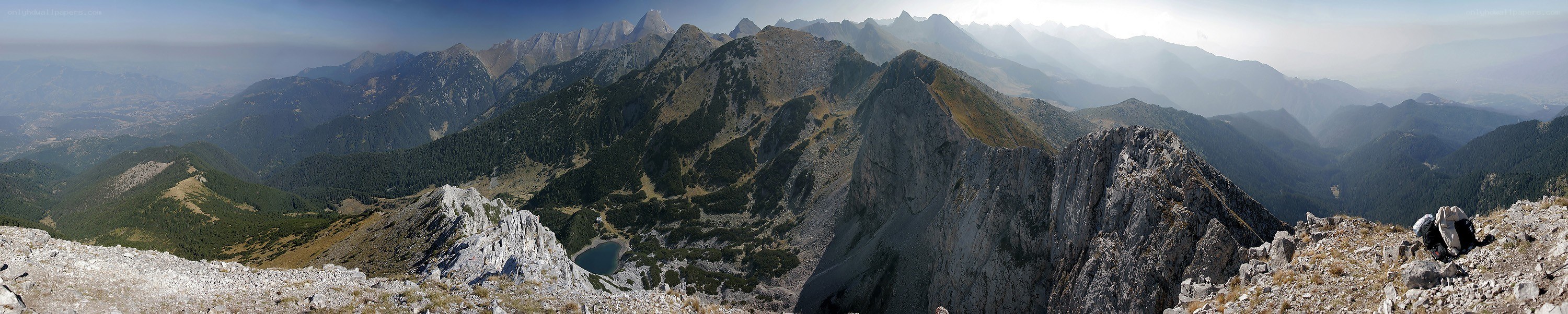 Panoramic mountain landscape