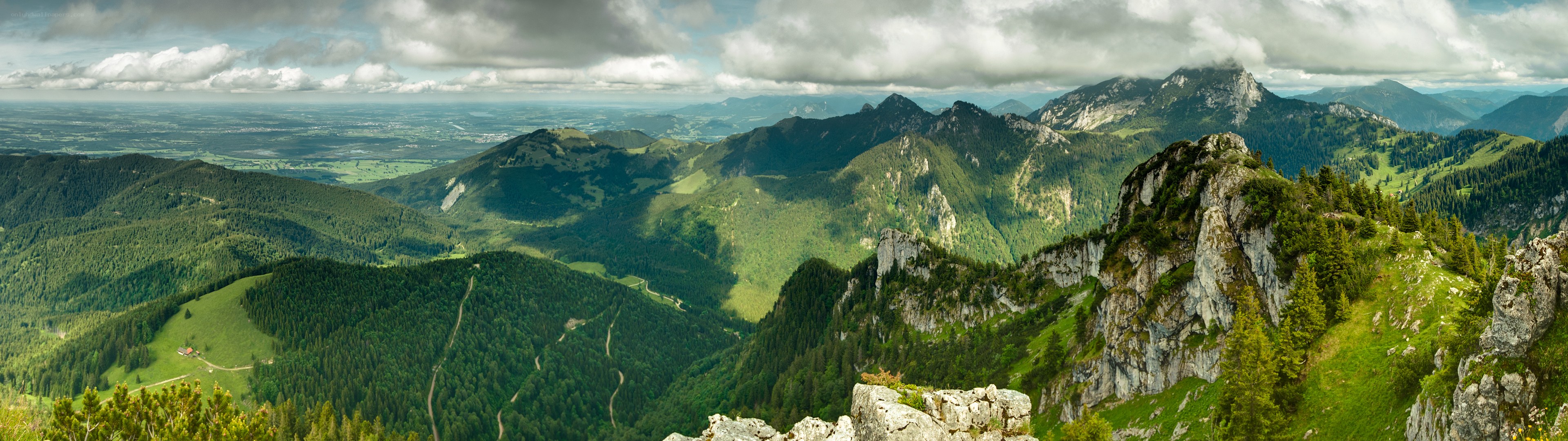 Panoramic mountain landscape