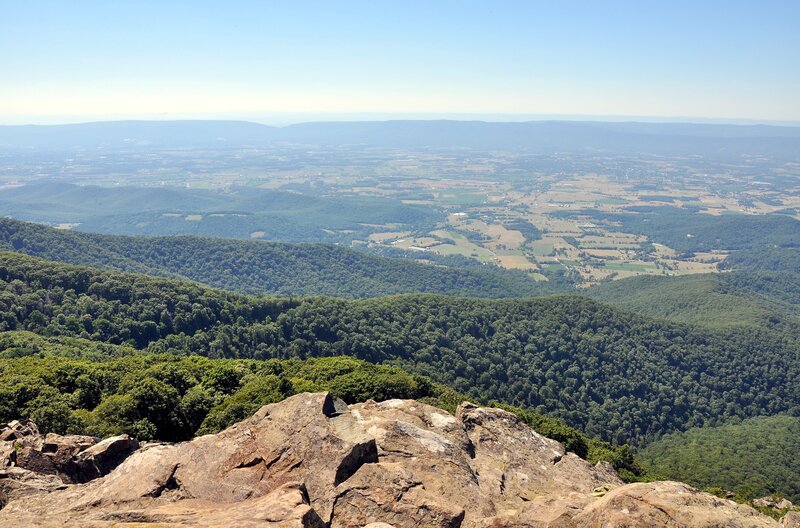 panoramic mountain valley view