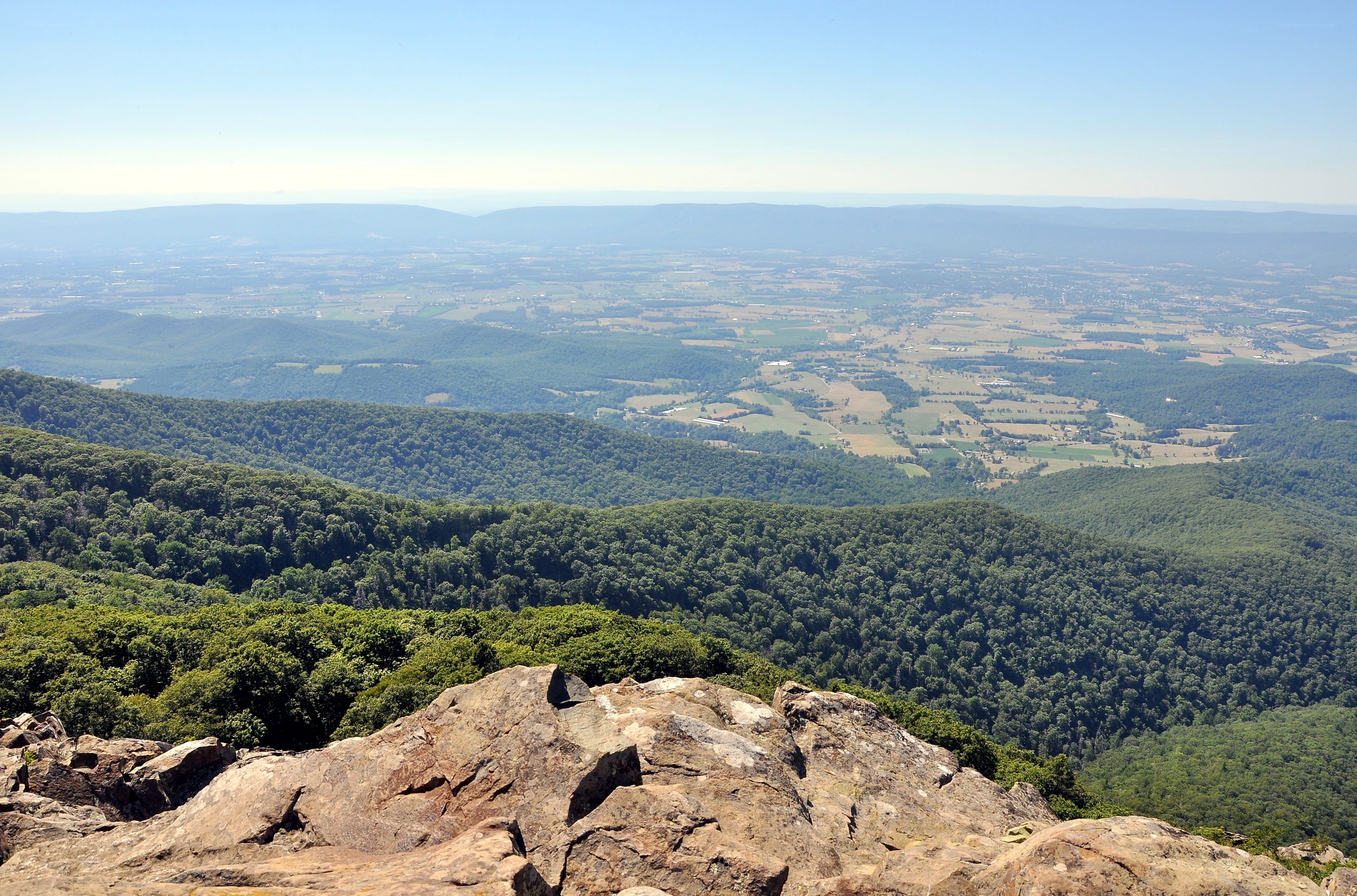 panoramic mountain valley view