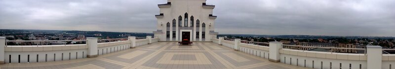 Panoramic view from a rooftop terrace