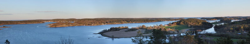 Panoramic view of a coastal landscape